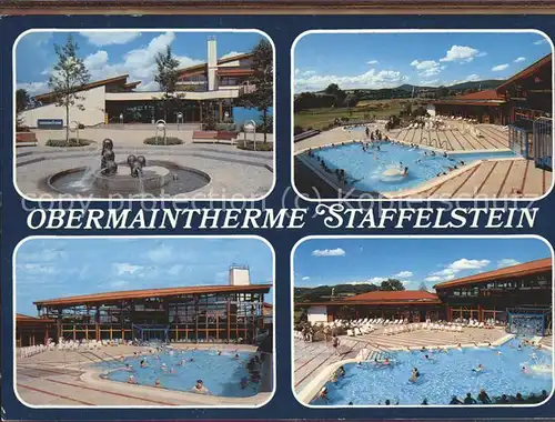 Staffelstein Obermaintherme Schwimmbad  Kat. Bad Staffelstein