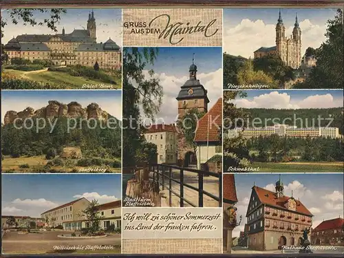 Maintal Stadtturm Staffelberg Schloss Banz  Kat. Maintal