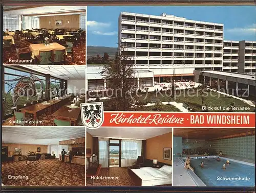 Bad Windsheim Kurhaus Residenz Konferenzraum Hotelzimmer Schwimmbad  Kat. Bad Windsheim