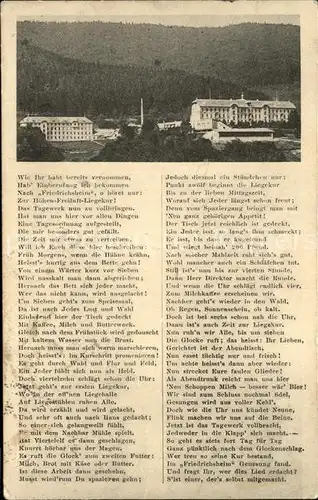 Friedrichsheim Gedicht Litho Kat. Malsburg Marzell