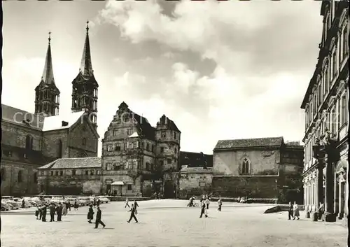 Bamberg Domplatz mit Hofhaltung  Kat. Bamberg