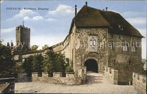 Eisenach Thueringen Wartburg Eingang Kat. Eisenach