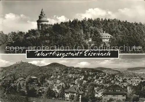 Eisenach Thueringen Burschenschaftsdenkmal Panorama Kat. Eisenach