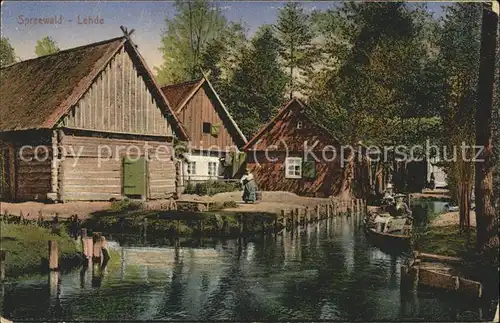 Lehde Dorfpartie Kat. Luebbenau Spreewald