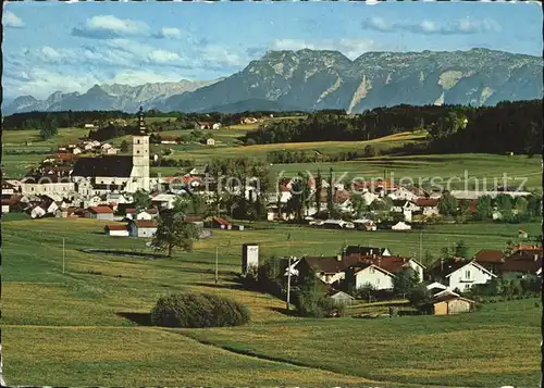 Waging See Panorama mit Untersberg Kat. Waging a.See