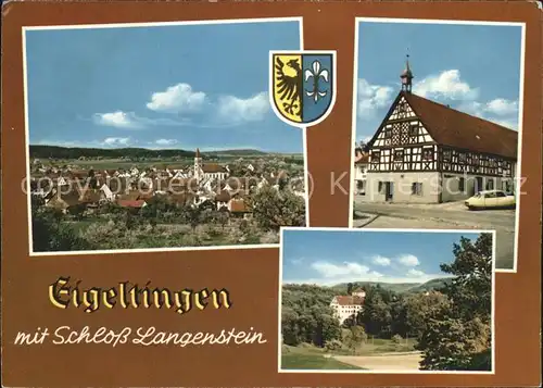 Eigeltingen Totalansicht Fachwerkhaus Schloss Langenstein Kat. Eigeltingen
