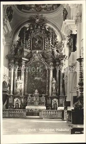 Niederalteich Donau Stiftskirche Hochaltar Kat. Niederalteich