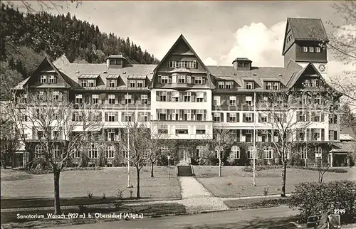 Oberstdorf Sanatorium Wasach Kat. Oberstdorf