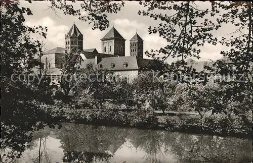 Osnabrueck Dom Uferpartie an der Hase Kat. Osnabrueck