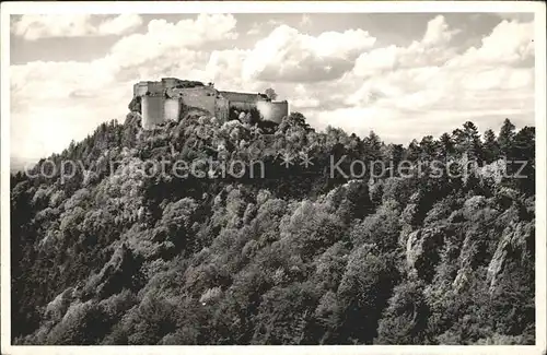 Neuffen Burg Hohenneuffen Burgruine Hoehenburg Burgwirtschaft Kat. Neuffen