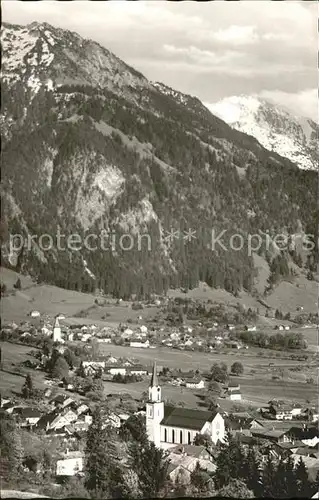 Bad Oberdorf Ortsansicht mit Kirche Kat. Bad Hindelang