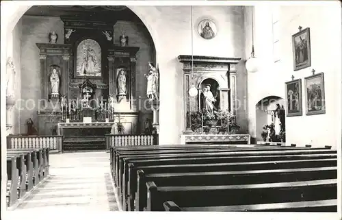 Altsimonswald Inneres der Kirche Altar Kat. Simonswald