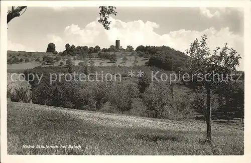 Salach Burg Ruine Staufeneck Kat. Salach