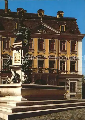 Augsburg Schaezlerpalais und Herkulesbrunnen Kat. Augsburg