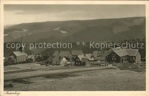 Masserberg mit Blick zum Wurzelberg Kat. Masserberg