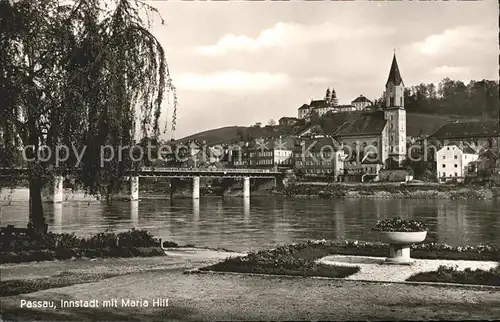 Passau Innstadt mit Maria Hilf Kat. Passau