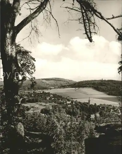 Berggiesshuebel Panorama Kat. Bad Gottleuba Berggiesshuebel