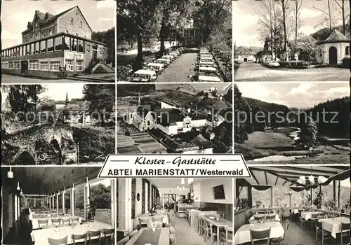 Marienstatt Westerwald Kloster Gaststaette Abtei Marienstatt Teilansichten Kat. Streithausen