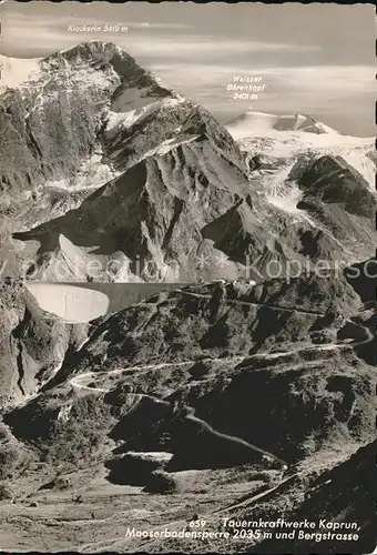 Kaprun Tauernkraftwerke Mooserbodensperre und Bergstrasse Kat. Kaprun