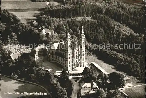 Coburg Kirche Vierzehnheiligen Fliegeraufnahme Kat. Coburg