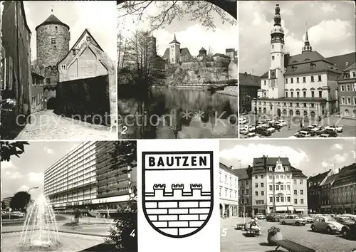 Bautzen Nikolausturm Michaeliskirche Rathaus Wohnblock Hauptmarkt Kat. Bautzen