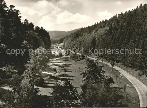 Wildbad Schwarzwald Das Eyachtal zwischen Wildbad und Dobel Kat. Bad Wildbad