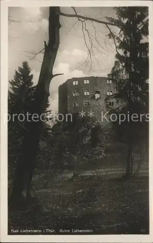 Bad Liebenstein Ruine Liebenstein Kat. Bad Liebenstein