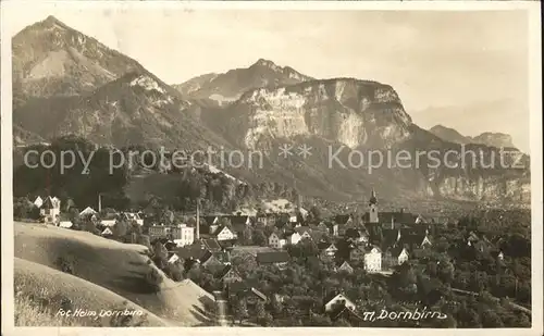 Dornbirn Vorarlberg Blick ueber die Stadt Alpen Kat. Dornbirn