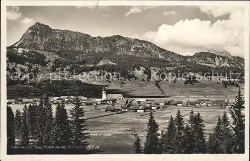 Tannheim Tirol Panorama mit Einstein Allgaeuer Alpen Kat. Tannheim