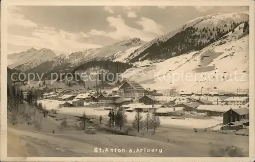 St Anton Arlberg Panorama Wintersportplatz Kat. St. Anton am Arlberg