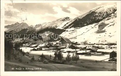 St Anton Arlberg Panorama Wintersportplatz Kat. St. Anton am Arlberg