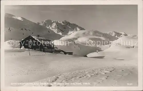 Galtuer Tirol Wintersportplatz Zeinisjoch Berghaus Kat. Galtuer