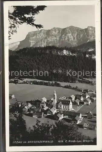 Bezau Vorarlberg im Bregenzerwald mit Alpenpanorama Kat. Bezau