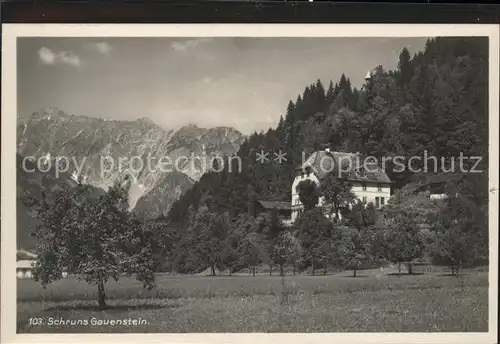 Schruns Vorarlberg Kapuzinerkloster Gauenstein Kat. Schruns