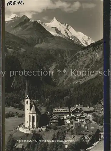 Heiligenblut Kaernten mit Kirche und Grossglockner Kat. Heiligenblut