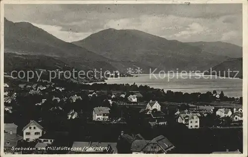 Seeboden Kaernten Ortsblick mit Millstaetter See Kat. Seeboden Millstaettersee