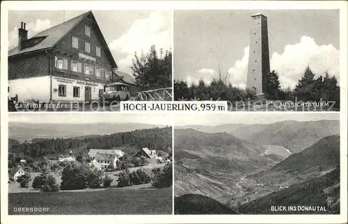Oberndorf Melk Hoch Jauerling Gasthof Bergfried Aussichtsturm Donautal Kat. Oberndorf an der Melk