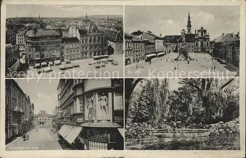 St Poelten Teilansicht AH Platz Kremserstr Stadtpark Kat. St. Poelten