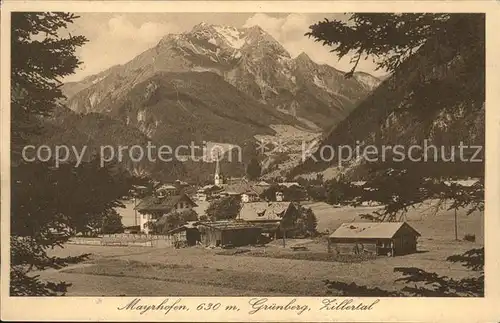 Mayrhofen Zillertal Gruenberg  Kat. Mayrhofen