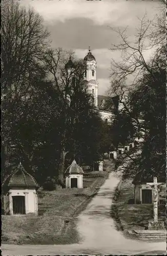 Ellwangen Jagst Wallfahrtskirche Schoenenberg Friedhof Kat. Ellwangen (Jagst)