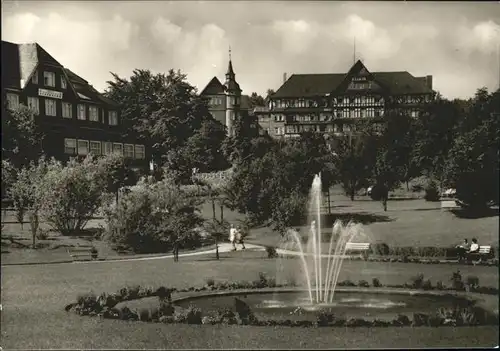 Oberhof Thueringen Ernst Thaelmann Haus Park Fontaene Kat. Oberhof Thueringen