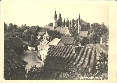 Gernrode Harz Ortsansicht mit Stiftskirche / Gernrode Harz /Harz LKR