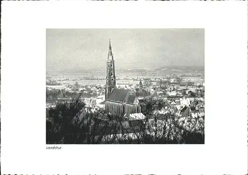 Landshut Ortsansicht mit Kirche Kat. Landshut