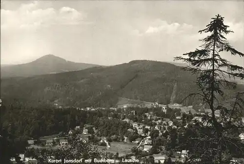 Jonsdorf Panorama Kurort mit Buchberg und Lausche Zittauer Gebirge Kat. Kurort Jonsdorf