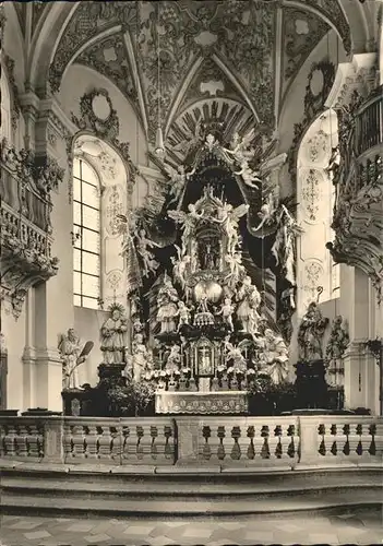 Goessweinstein Innenansicht von der Basilika (Hochaltar u.Gnadenbild) Kat. Goessweinstein