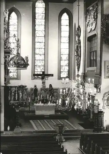 Eisenach Thueringen Innenansicht von der Georgenkirche (Altar) Kat. Eisenach