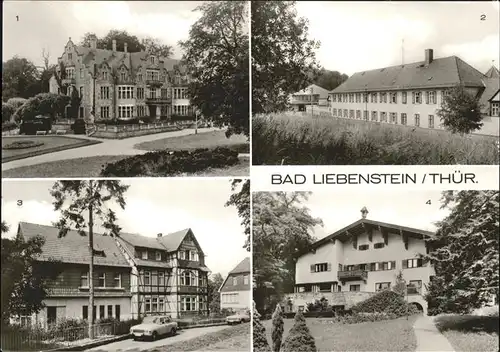 Bad Liebenstein Schloss Altenstein u.Heinrich Mann Sanatorium Kat. Bad Liebenstein