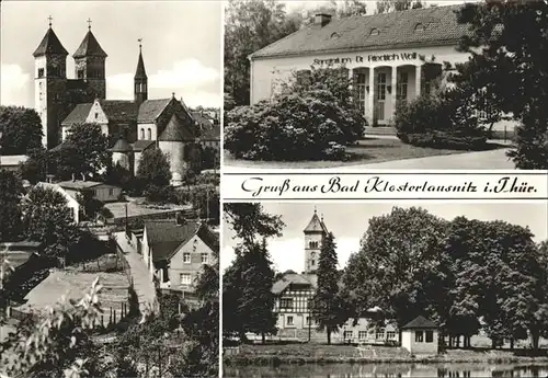 Bad Klosterlausnitz Schwanenteich u.Sanatorium "Dr.Friedrich Wolf" Kat. Bad Klosterlausnitz