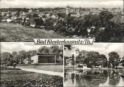 Bad Klosterlausnitz Schwanenteich u.Kurpavillon Kat. Bad Klosterlausnitz