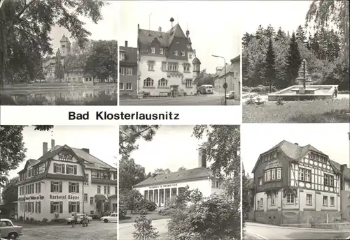 Bad Klosterlausnitz Rathaus u.HOG Hotel "Drei Schwaene" Kat. Bad Klosterlausnitz